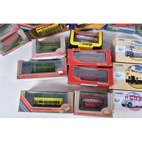 166 - A QUANTITY OF BOXED MODERN DIECAST BUS AND COACH MODELS, Corgi Toys, Corgi Classics, Corgi OOC and E... 