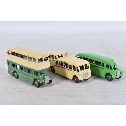 174 - A TRAY OF UNBOXED AND PLAYWORN DIE-CAST DINKY MODEL VEHICLES, contains a number of repainted items, ... 