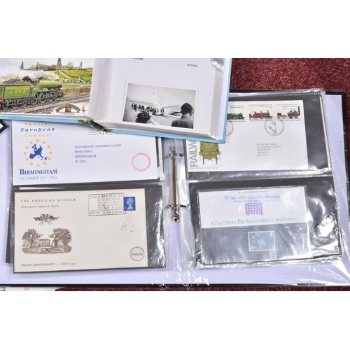 213 - LARGE COLLECTION OF GB FDCS AND STAMPS IN ALBUMS AND LOOSE, we note a couple of year books, mint GB ... 