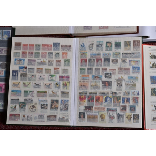 216 - COLLECTION OF STAMPS IN NINE ALBUMS INC GOOD GB FDC COLLECTION IN EXPENSIVE LECHTURM ALBUMS, davo al... 