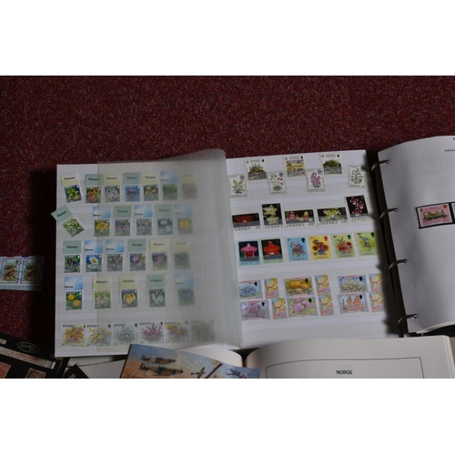 217 - ECLECTIC COLLECTION OF STAMPS IN SIX ALBUMS AND LOOSE IN FOLDERS, we note a very good Sarawak collec... 