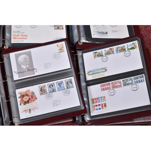 218 - VERY LARGE COLLECTION OF STAMPS IN FOUR BOXES IN NUMEROUS ALBUMS, main value in GB in Davo type albu... 