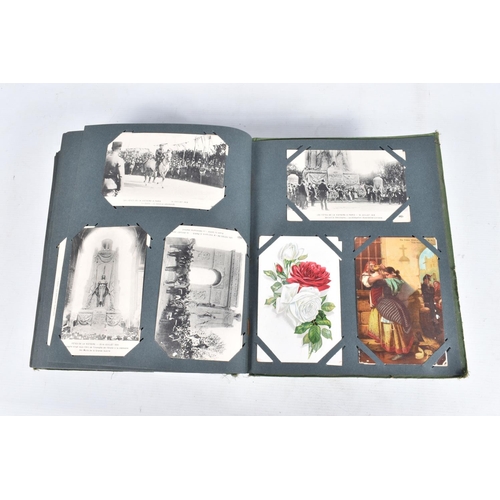 221 - POSTCARDS, one album containing approximately 492*  early 20th century Postcards (Edwardian - 1940's... 