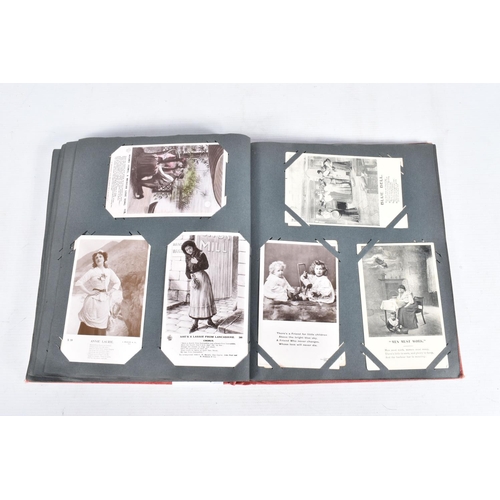 222 - POSTCARDS, two albums containing approximately 487*  early 20th century Postcards (early Edwardian -... 