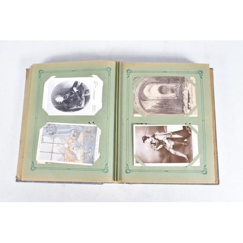 222 - POSTCARDS, two albums containing approximately 487*  early 20th century Postcards (early Edwardian -... 