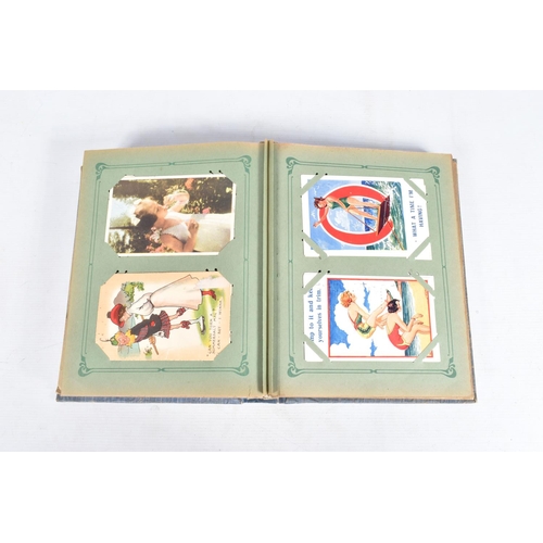 222 - POSTCARDS, two albums containing approximately 487*  early 20th century Postcards (early Edwardian -... 