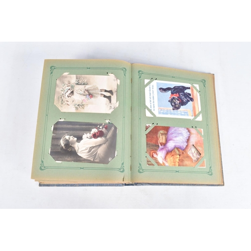 222 - POSTCARDS, two albums containing approximately 487*  early 20th century Postcards (early Edwardian -... 