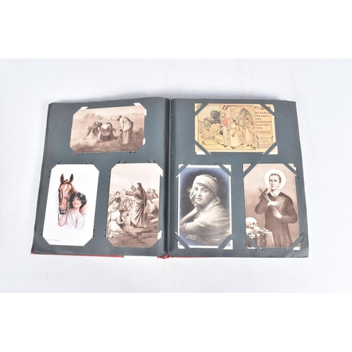 222 - POSTCARDS, two albums containing approximately 487*  early 20th century Postcards (early Edwardian -... 