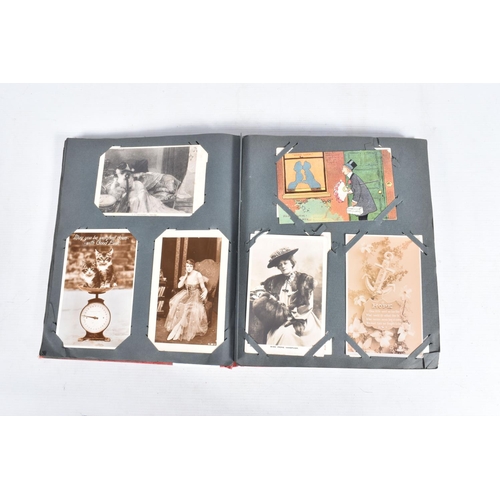 222 - POSTCARDS, two albums containing approximately 487*  early 20th century Postcards (early Edwardian -... 