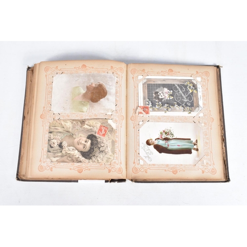 223 - POSTCARDS, two albums containing approximately 500*  early 20th century Postcards (early Edwardian -... 