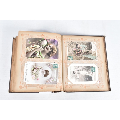 223 - POSTCARDS, two albums containing approximately 500*  early 20th century Postcards (early Edwardian -... 