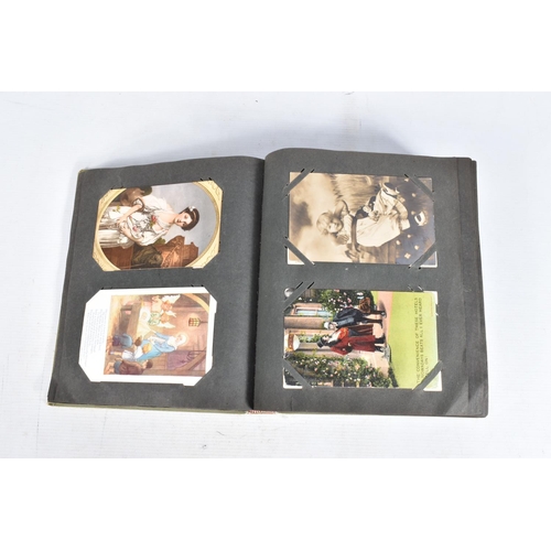 223 - POSTCARDS, two albums containing approximately 500*  early 20th century Postcards (early Edwardian -... 