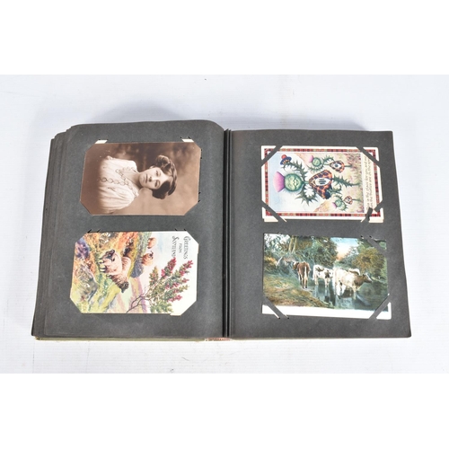 223 - POSTCARDS, two albums containing approximately 500*  early 20th century Postcards (early Edwardian -... 