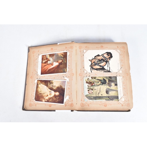 223 - POSTCARDS, two albums containing approximately 500*  early 20th century Postcards (early Edwardian -... 