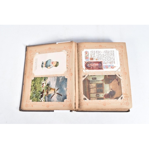 223 - POSTCARDS, two albums containing approximately 500*  early 20th century Postcards (early Edwardian -... 