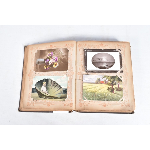 223 - POSTCARDS, two albums containing approximately 500*  early 20th century Postcards (early Edwardian -... 