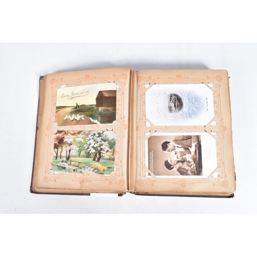 223 - POSTCARDS, two albums containing approximately 500*  early 20th century Postcards (early Edwardian -... 