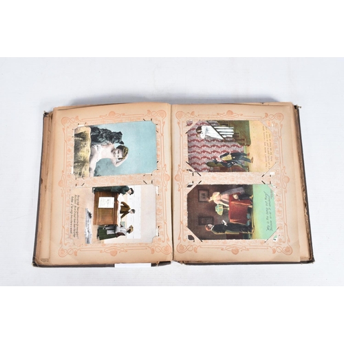 223 - POSTCARDS, two albums containing approximately 500*  early 20th century Postcards (early Edwardian -... 