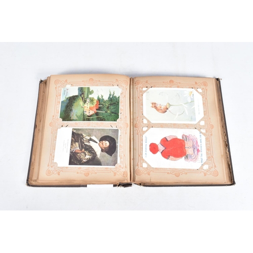 223 - POSTCARDS, two albums containing approximately 500*  early 20th century Postcards (early Edwardian -... 