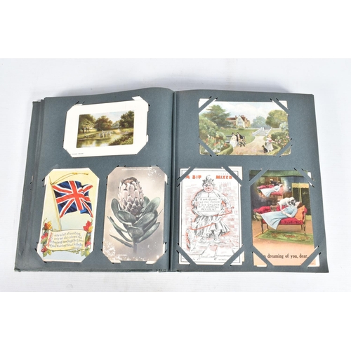 224 - POSTCARDS, two albums containing approximately 513*  early 20th century Postcards (early Edwardian -... 