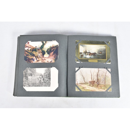 224 - POSTCARDS, two albums containing approximately 513*  early 20th century Postcards (early Edwardian -... 