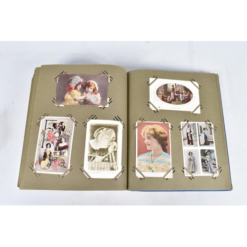 225 - POSTCARDS, one album containing approximately 513*  early 20th century Postcards (early Edwardian - ... 