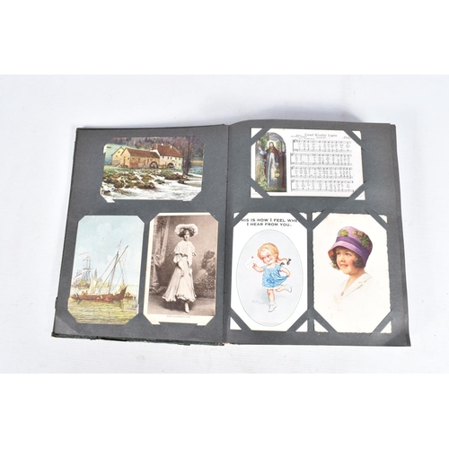 226 - POSTCARDS, three albums containing approximately 648* early 20th century Postcards (early Edwardian ... 