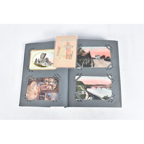 228 - POSTCARDS, two albums containing approximately 455* early 20th century Postcards (Edwardian -1940's,... 