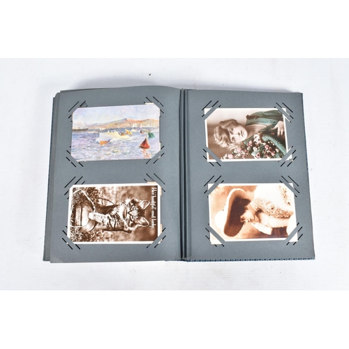 228 - POSTCARDS, two albums containing approximately 455* early 20th century Postcards (Edwardian -1940's,... 