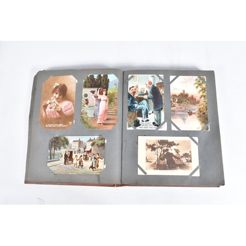 228 - POSTCARDS, two albums containing approximately 455* early 20th century Postcards (Edwardian -1940's,... 