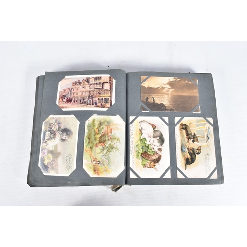 230 - POSTCARDS, one album containing approximately 515* early 20th century Postcards (Edwardian -1940's w... 