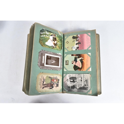 231 - POSTCARDS, three albums containing approximately 597* early 20th century Postcards (Edwardian - 1930... 