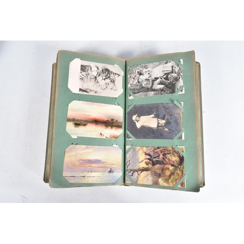 231 - POSTCARDS, three albums containing approximately 597* early 20th century Postcards (Edwardian - 1930... 