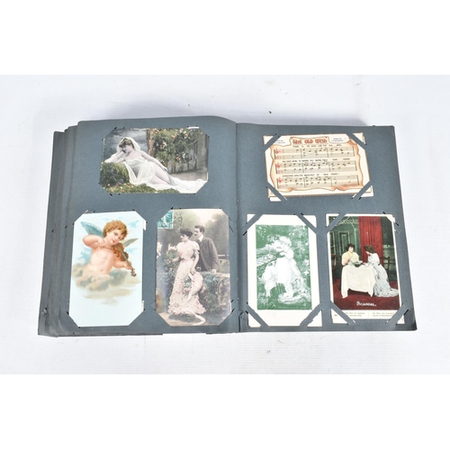 232 - POSTCARDS, two albums containing approximately 595* early 20th century Postcards (Edwardian - 1930's... 