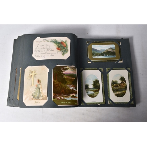 232 - POSTCARDS, two albums containing approximately 595* early 20th century Postcards (Edwardian - 1930's... 