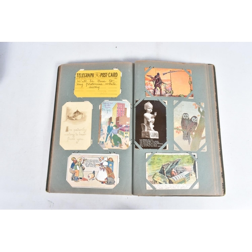 232 - POSTCARDS, two albums containing approximately 595* early 20th century Postcards (Edwardian - 1930's... 