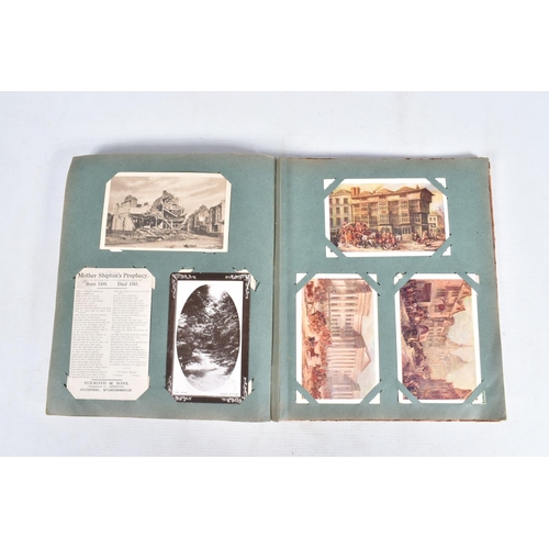 233 - POSTCARDS, three albums containing approximately 618* early 20th century Postcards (Edwardian - 1950... 