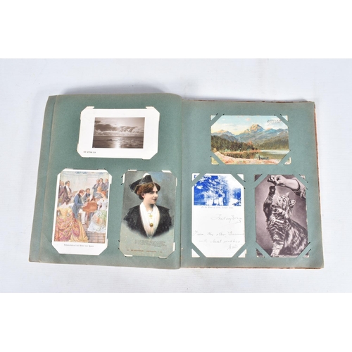 233 - POSTCARDS, three albums containing approximately 618* early 20th century Postcards (Edwardian - 1950... 