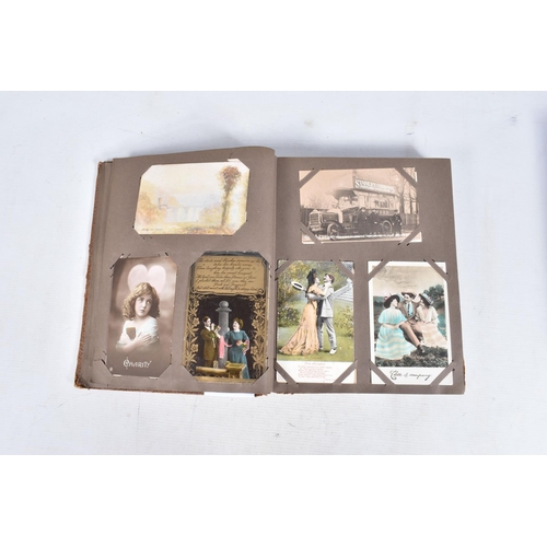 233 - POSTCARDS, three albums containing approximately 618* early 20th century Postcards (Edwardian - 1950... 