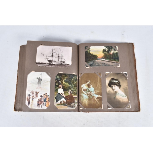 233 - POSTCARDS, three albums containing approximately 618* early 20th century Postcards (Edwardian - 1950... 