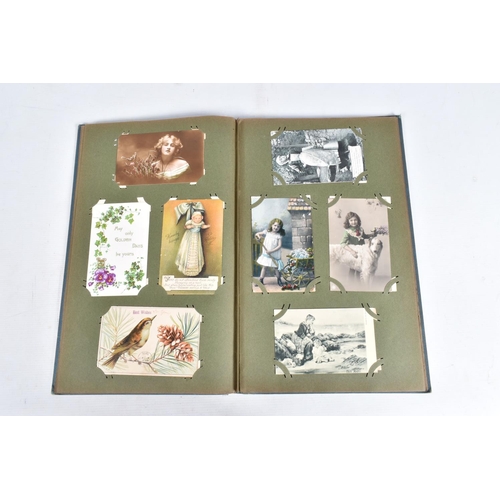 233 - POSTCARDS, three albums containing approximately 618* early 20th century Postcards (Edwardian - 1950... 