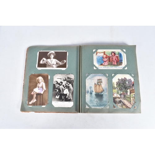 233 - POSTCARDS, three albums containing approximately 618* early 20th century Postcards (Edwardian - 1950... 