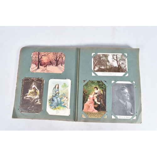 233 - POSTCARDS, three albums containing approximately 618* early 20th century Postcards (Edwardian - 1950... 