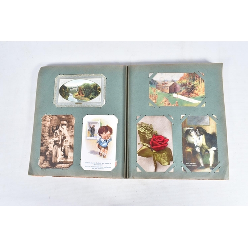 233 - POSTCARDS, three albums containing approximately 618* early 20th century Postcards (Edwardian - 1950... 