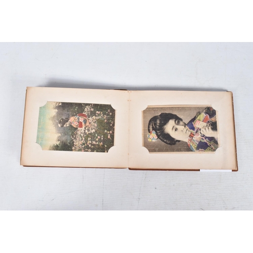 236 - POSTCARDS, three albums, album one comprises twenty-four early-mid 20th century Japanese Postcards, ... 