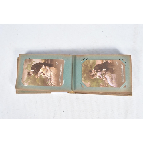 238 - POSTCARDS, four albums containing approximately 337* early 20th century Postcards (Edwardian - 1950'... 