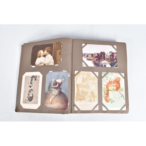 238 - POSTCARDS, four albums containing approximately 337* early 20th century Postcards (Edwardian - 1950'... 