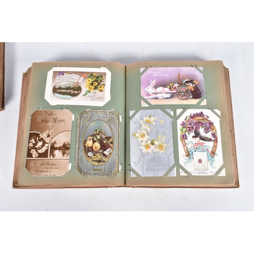 242 - POSTCARDS, three albums containing approximately 590* early 20th century EASTER Postcards (Edwardian... 