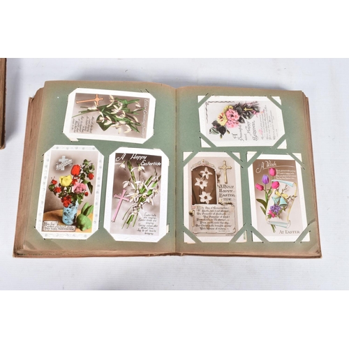 242 - POSTCARDS, three albums containing approximately 590* early 20th century EASTER Postcards (Edwardian... 