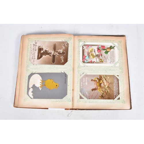 242 - POSTCARDS, three albums containing approximately 590* early 20th century EASTER Postcards (Edwardian... 